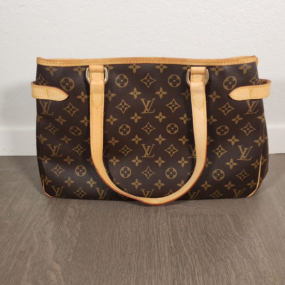 COA Louis Vuitton Monogram Batignolles Horizontal Bucket Tote Bag Brown Purse - Picture 3 of 16
